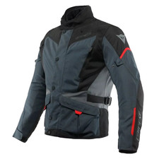 GIACCA MOTO DAINESE UOMO TEMPEST 3 D-DRY® IMPERMEABILE EBONY BLACK LAVA RED
