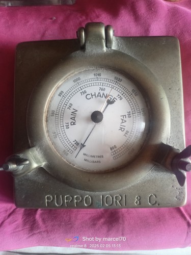 Barometro pubblicitario ottone - pubblicitario,