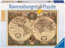 - Puzzle Mappamondo Storico, 5000 Pezzi, Puzzle Adulti