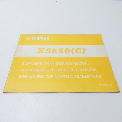 Yamaha 650 supplemento - xs,