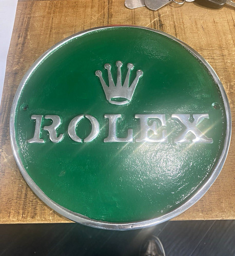 Rolex round metal advertising - rolex,