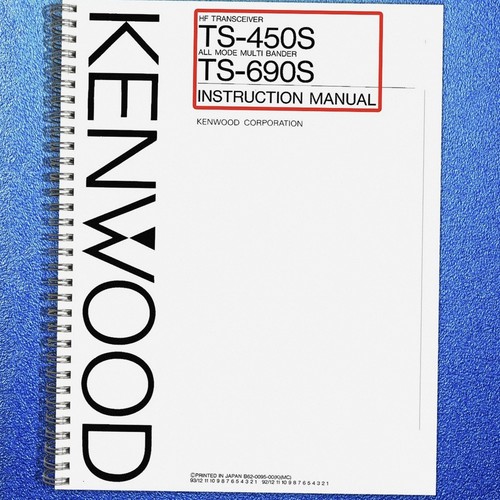 Kenwood 450s 690s user - kenwood, ts-450s
