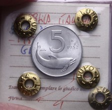 NL* Italia Repubblica 5 LIRE DELFINO 1952 FDC Perizia RUGGIERO LUPO