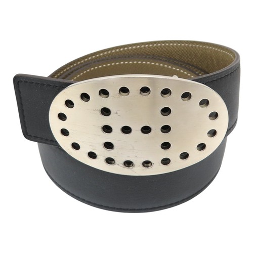 Hermes reversible logo belt - h,