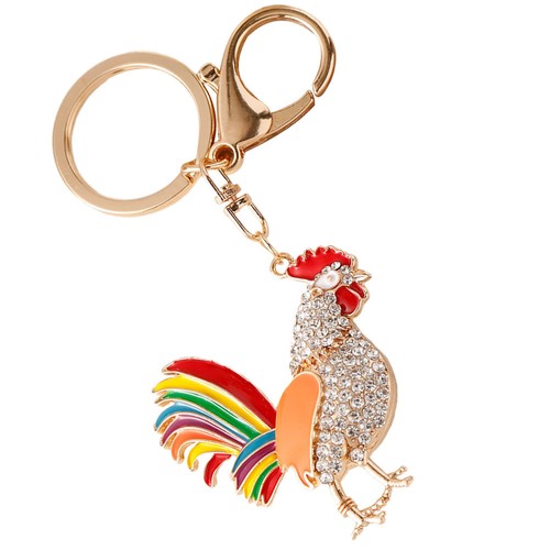 Portachiavi gallo strass - ,