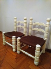 POLTRONCINE VINTAGE ANNI 70 "POLIFORM" colore BIANCO 