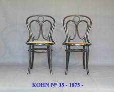 2 chaises bistrot KOHN N°35