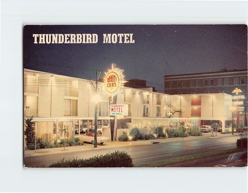 Cartolina thunderbird motel - cartolina,