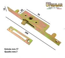 CREMONESE CHIUSURA PER FINESTRE PIASTRA mm.200x16 QUADRO mm.7 MARTELLINA INCASSO