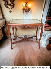 Carved walnut console with - carved,