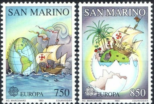San marino 1992 europa cept - marino,