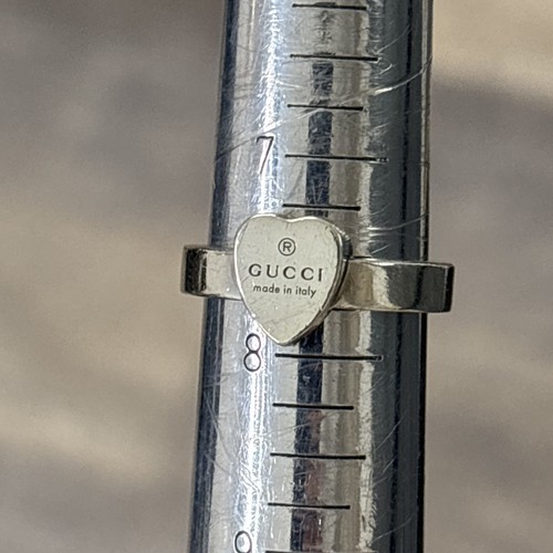 Anello gucci motivo cuore logo - gucci,