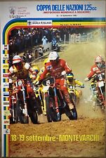 MOTOCROSS - Campionato Mondiale 125 cc. - Poster Originale Pubblicitario-1982 -