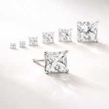 Orecchini punto luce zirconi - punto,