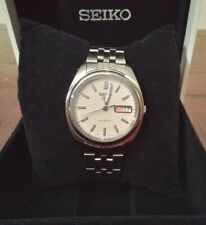 Seiko 5 Automatic Day/Date Acciaio Ref. 7S26-0430 /21 Jewel Quadrante Bianco