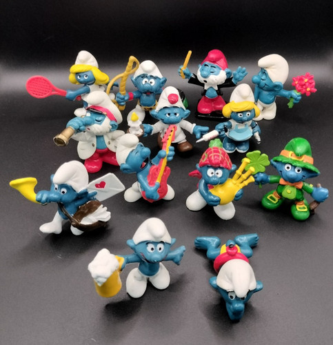 Lotto puffi vintage toy - puffi,