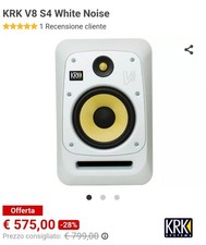 Coppia KRK V8 S4 White Noise