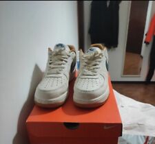 Nike Air Force 1 ' Sneakers da Uomo - White/Green/Gold, EU 45