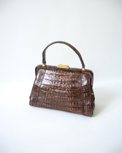 Borsa coccodrillo vintage anni