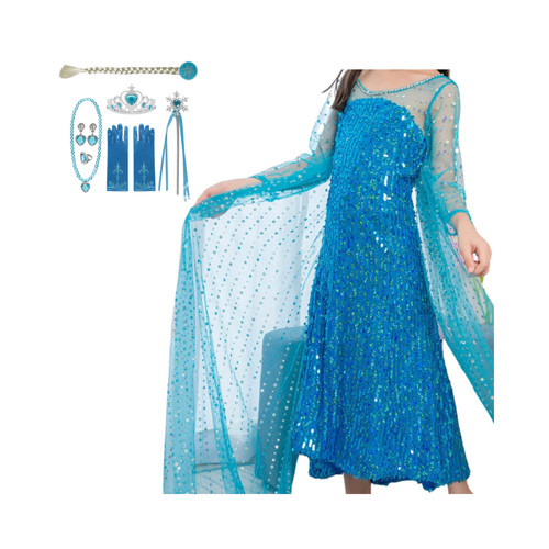 Costume frozen elsa diventa - elsa:,