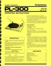 Pioneer PL-300 Stereo