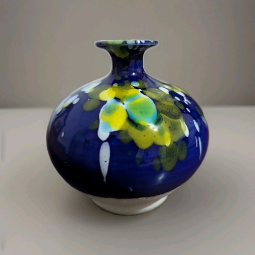 Vaso bocciolo blu stile