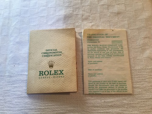 Rolex garanzia tranzazionale - garanzia, e