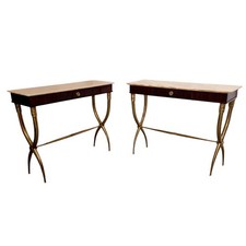 Mid-century modern wood marble