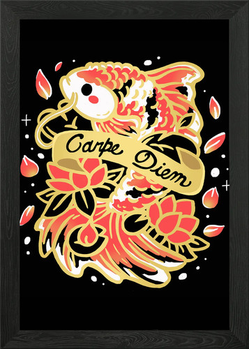 Carpe diem koi fish - koi,