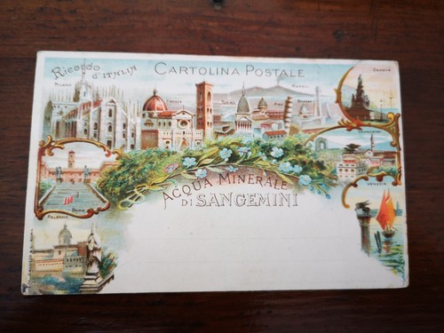 Cartolina acqua minerale - acqua,