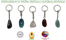 portachiavi pietra naturale ciondolo borsa chakra crystal reiki etnico hippie