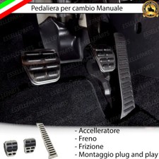 SET PEDALIERA COPRIPEDALI COPRI PEDALI PER CAMBIO MANUALE AUDI A3 8P + SPORTBACK