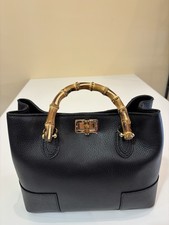 Borsa Donna Pelle Nera Manico