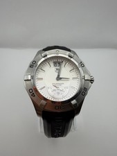 TAG Heuer Aquaracer WAF1011 – Quadrante argento / cinturino in gomma nera 