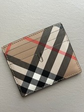 Porta carte di credito Burberry  Check verticale NUOVO e ORIGINALE con documento