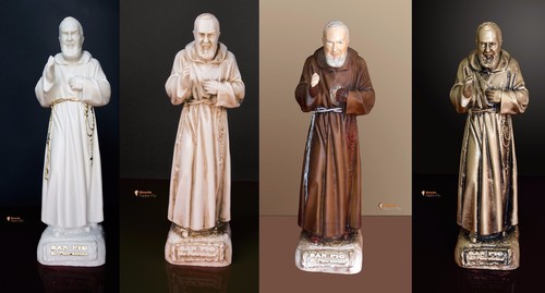 Statua padre pio benedicente - statua,