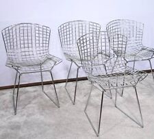Knoll Harry Bertoia acciaio 4 sedie