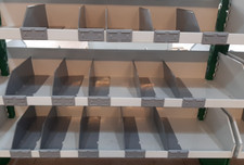 30 DIVISORI IN FERRO PER RIPIANI DI SCAFFALI METALLICI MOBILFER CM. 30 X 6,5 H.8