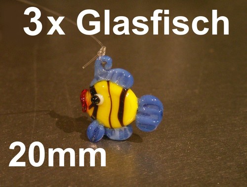 Pesce vetro miniatura - 3x,
