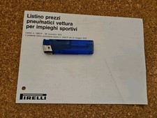 Pirelli, Listino prezzi pneumatici vettura per impieghi sportivi , Dicembre 1973