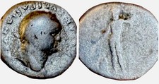 Denario vespasiano c - denario, d.c.