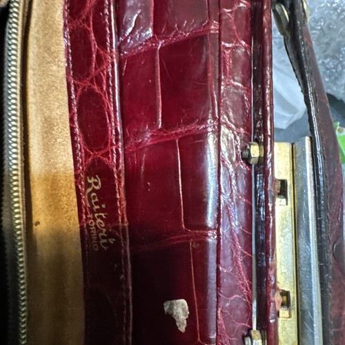 Borsa coccodrillo vintage - borsa,