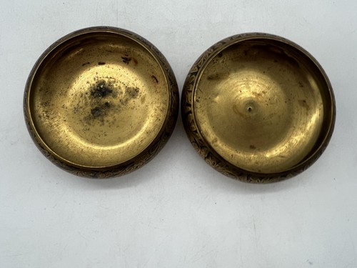 Antique vintage small etched - small,