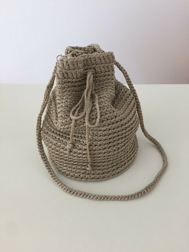 Borsa secchiello uncinetto - a,