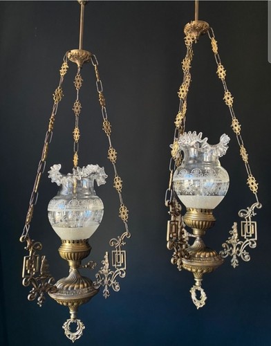 Coppia antichi lampadari - coppia, di