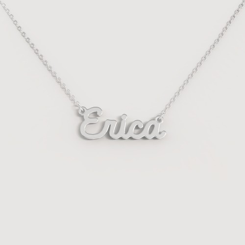 Collana nome donna acciaio - nome,