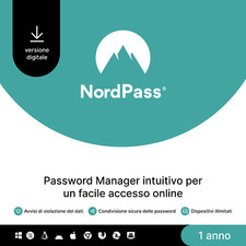 NordPass Premium, Dispositivi Illimitati, 1-Anno, Password Manager, Digitale