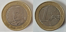 SPAGNA  2010 - moneta da  1 €uro -  J. Carlos - circolata splendida- moneta Rara