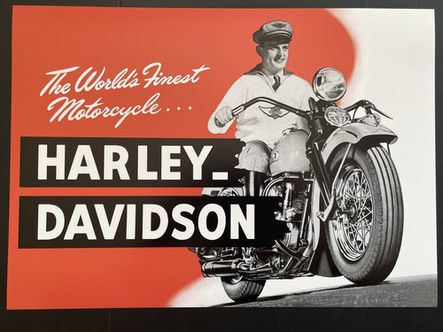 Poster 1947 harley - 1947, harley-davidson