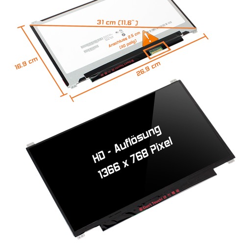 Display led lucido - led, 11,6"